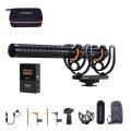 COMICA VM30 2.4G Super Cardioid Condenser Wireless Shotgun Microphone for Smartphone,Camera, Computer.