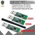Wireless Zigbee CC2531 CC2540 Sniffer Bare Board Packet Protocol Analyzer Module USB Interface Dongle Capture Packet Module.