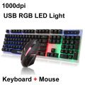 RGB Gaming Keyboard and Mouse-Light Up & LED Backlit Mechanical Keyboard & Mouse Combo-Rainbow Keyboard with 104 Keys- Gaming Mouse, for PS4, PS5, Xbox, PC, Laptop-Black. 