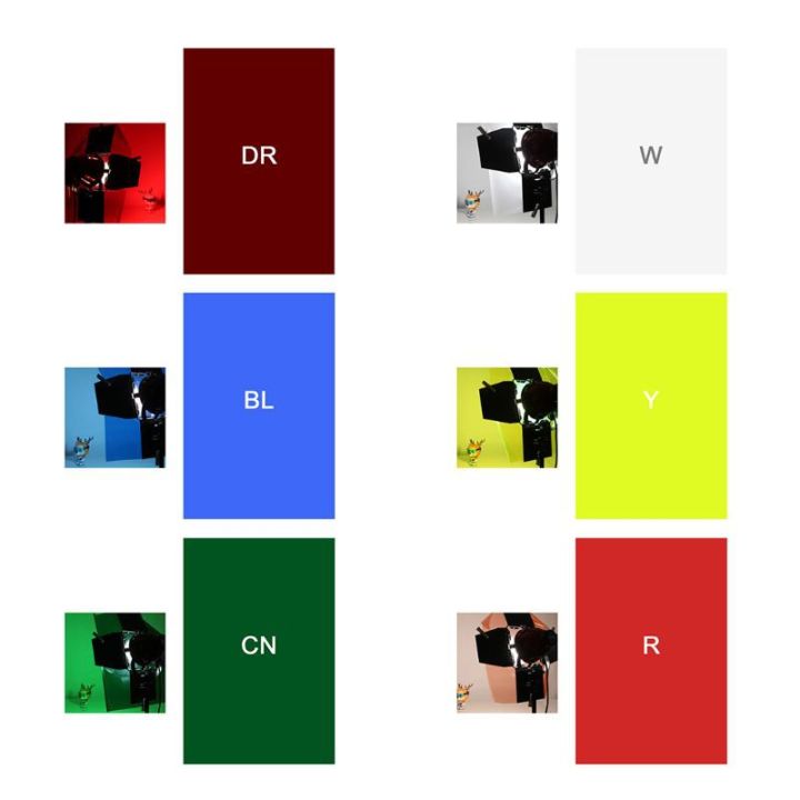 Bang♔ Filter Paper Photo Gels Color Stage Lighting Red Head Light Strobe Flashlight Studio Wooden