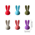 6Pcs Wine Glass Marker Creative 3D Rabbit Ears Silicone Drink Charms Wine Identifier For Champagne Cocktails Gonghpng. 