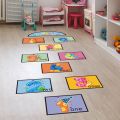 Digital Jump Lattice children's wall stickers, games, preschool education floor stickers, children's rooms, kindergarten floor decoration floor stickers.