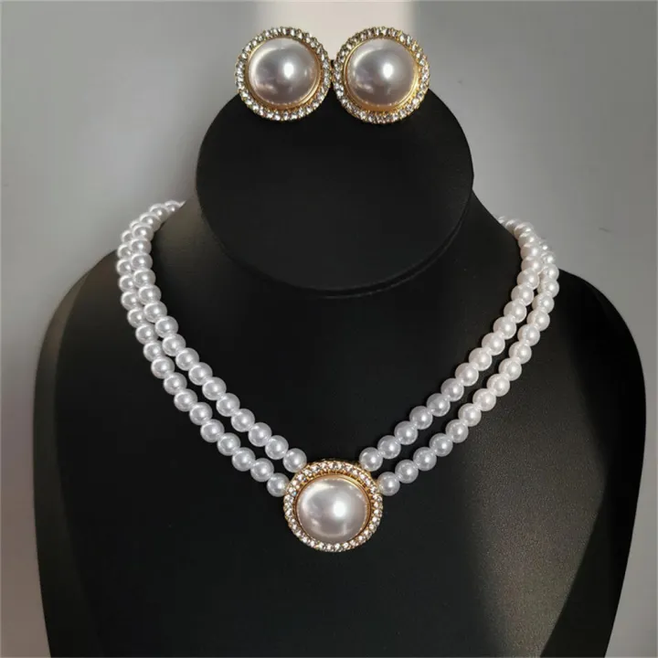 %E3%80%90100%25-original%E3%80%91%20Banquet%20Accessories%20White%20Pearl%20Necklace%20Dress%20Party%20Jewelry%20Double%20Layered%20Necklace%20White%20Pearl%20Earrings%20Vintage%20Pearl%20Choker%20Necklace%20-%20Image%203