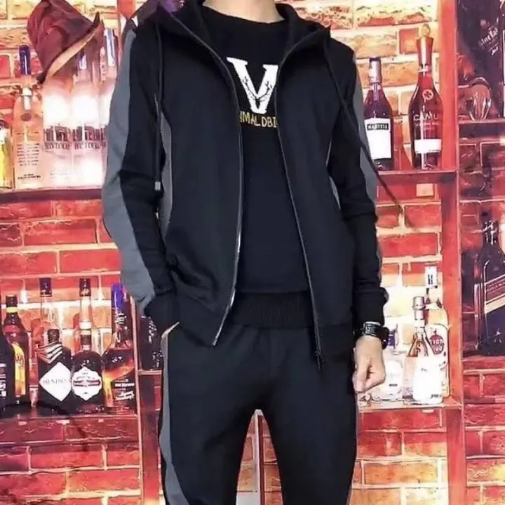 Sports%20Suit%20Men's%20Spring%20and%20Autumn%20Loose%20plus%20Size%20plus%20Size%20Overweight%20Man%20Leisure%20Running%20Trend%20Set%20Fitness%20Clothes%20Men%20-%20Image%209