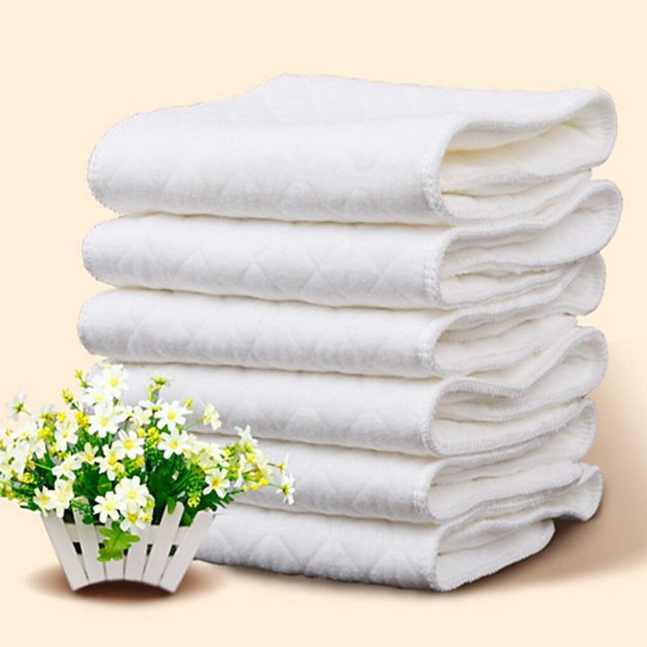 10pcs%20Reusable%20Baby%20Diapers%20Cloth%20Diaper%20Inserts%201%20piece%203%20Layer%20Insert%20100%25%20Cotton%20Washable%20Babies%20Care%20Eco-friendly%20Diaper%20-%20Image%205