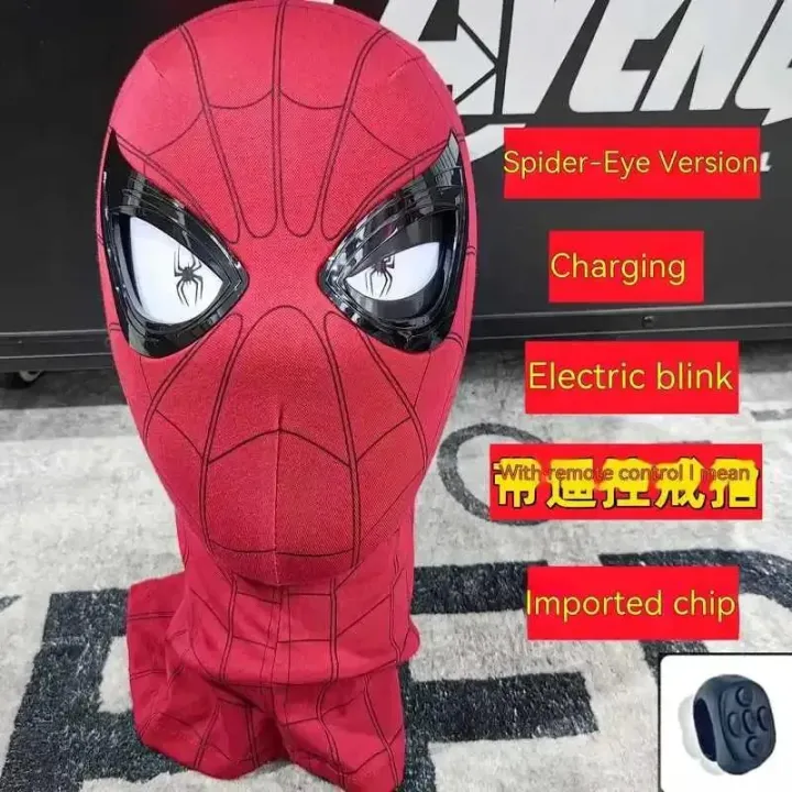 Marvel%20Mascara%20Miles%20Spiderman%20Headgear%20Cosplay%20Moving%20Eyes%20Electronic%20Mask%20Spider%20Man%201:1%20Remote%20Control%20Toys%20For%20Adults%20Giftscosplay%20-%20Image%206