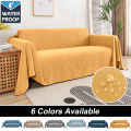 Waterproof Sofa Blanket Multipurpose Solid Color Furniture Cover Durable Fabric Dust-proof Anti-scratch Home Living Room Decor. 