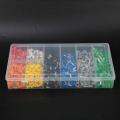 1200pcs/box Pre-insulated Ferrule Crimp Tube Terminal Wire Connector. 