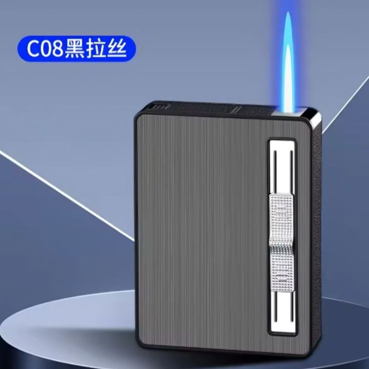 New%202%20In%201%20Automatic%20Cig@%20arette%20Box%20with%20Lig@hter%20Metal%20-%20Image%209