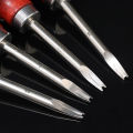 Beech Wood Edge Trimmer Leather Carving Leather Trimming Tool Cowhide Leather Hand Suture DIY Wooden Handle Trimmer 1Pcs. 