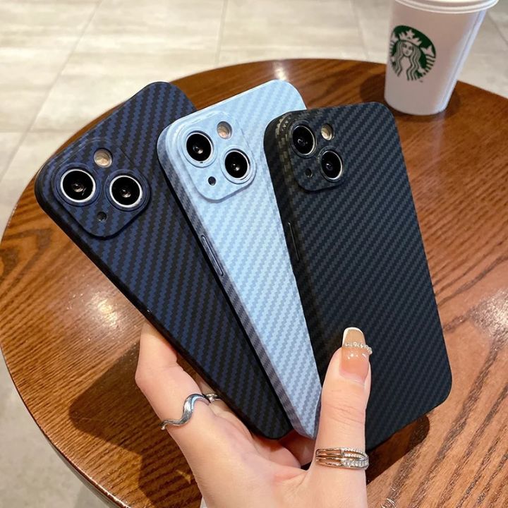 Ultra%20Thin%20Kevlar%20Carbon%20Fiber%20Phone%20Case%20For%20iPhone%20X%20XR%20XS%20Max%2011%2012%2013%2014%20Pro%20Max%2014Plus%20Slim%20Full%20Protective%20Back%20Cover%20-%20Image%203