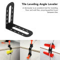 Tile Leveling Angle Leveler, Tile Leveling Auxiliary Tool Smooth Reusable 25Pcs Easy To Turn for Industrial Use.