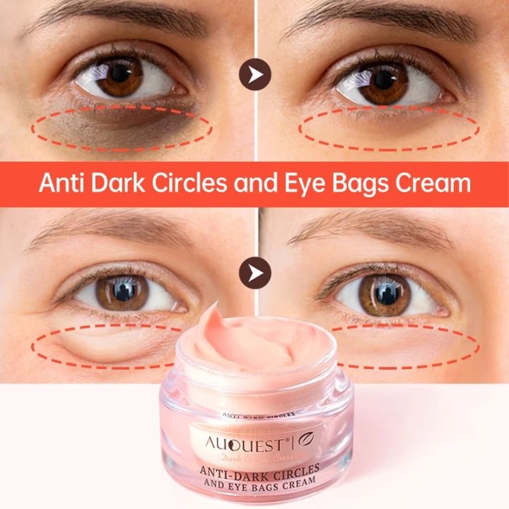 AUQUEST Dark Circles Remover Eye Cream Peptide Anti-Puffiness Eye Bags Wrinkle Cream Moisturizing Lifting Firming Eye Skin Care JokeT