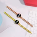 Trendy and Avant-garde Ladies' LED Watch Unique Chain Strap Design Leading The Trend Stainless Steel Waterproof and Scratch Resistant Women's Wristwatch Showcases Personal Charm.