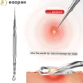German Ultra-fine No. 5 Blackhead Remover Tweezer Beauty Salon Face Skin Care Tool Pimple Ingrown Hair Clip Black Dots Remov Acn. 