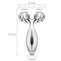Body Massager 3D Manual Roller Massager 360 Rotate Roller Face Body Massager Skin Lifting Wrinkle Remover and Facial Massage Relaxation and Skin Tightening Tool UniSex (Silver). 