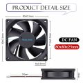 Gdstime DC 5V 12V 24V 48V 80mm 8025 Computer Case Fan 80x80x25mm PC Case CPU Brushless Cooling Fan Hydraulic/Dual Ball Radiator-5V Hydraulic XH2.54-1Pcs 8025 fan. 