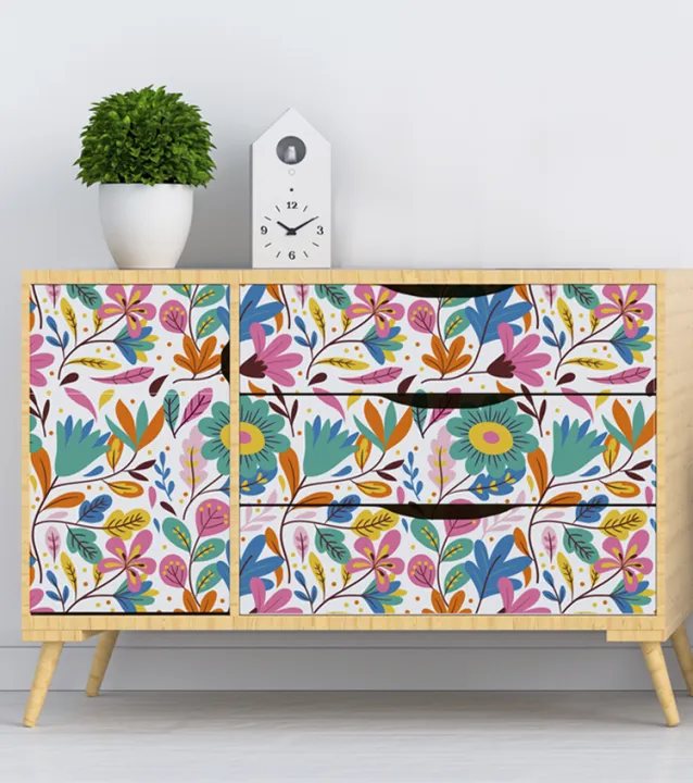 Spring%20Flower%20Boho%20Art%20Sticker%20for%20Decorating%20Wall%20Furniture%20Tiles%20Waterproof%20Decal%20-%20Image%203