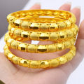 Luxury Dubai 24K Gold Color Bangles For Women Indian African Bracelets Charm Wedding Ethiopian Arabic Hand Jewelry Party Gifts.