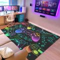 Teens Boy Game Rug Gamepad Pattern Living Room Bedroom Carpet Gamer Bedroom Controller Player Home Decor Non-Slip Gaming Carpet. 