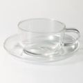 Nasir Glass Tea Cup And Saucer Set - 6 Pieces Of Elegant Coffee Mugs - Elevate Your Tea Or Coffee Moments.