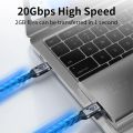 Unnlink USB 3.2 Cable Type C 20Gbps Data Cable for SSD Hard Disk 100W PD 4K 60Hz Video Output for iPhone 15 Macbook.