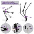 Camera Phone tripod Table Stand Set Desktop Tripod Overhead Shot Photography Arm Overhead Stand For Phone Camera Ring Light Lamp. 