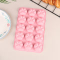 15 Holes Cat Dog Footprint Silicone Mold DIY Cake Molds Cookie Fondant Dog Cat Paw Pet Candy Cookie Jelly Ice Cube Mould. 