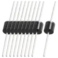 5Pcs- Diode 10A10 1000V 1KV 10A General Purpose Rectifier Diode 10A10 Silicon Junction Diode R-6 Package Electrical Circuitry & Parts. 