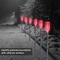 GC 5Pcs Solar Powered Driveway Lights Driveway Markers Landscape Driveway Reflectors For Snow Road Outdoor Yard.