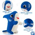 11 Inch Shark Dog Plush Toy Shark Dog Stuffed Animals Blue Shark Stuffed Animals Plushies for Baby Boys Girls Kid Birthday Gift. 