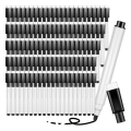 100 Pieces Dry Erase Markers Whiteboard Black Dry Erase Markers with Rubber Cap Fine Tip Dry Erase Markers.