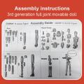 Action Figure Model Mini Action Figure Full Joint Robot Toy Movable Toy Models Multi-Jointed For Dining Table Coffee Table Desk BunnyGarden. 
