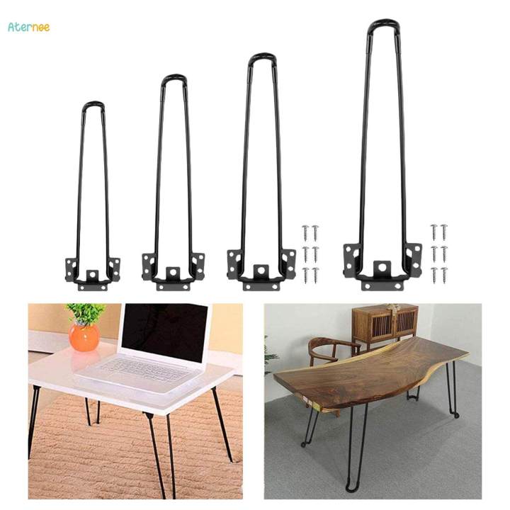 Folding Table Legs Replacement Industrial Heavy Duty Coffee Table Leg for Office Home .9 Inch