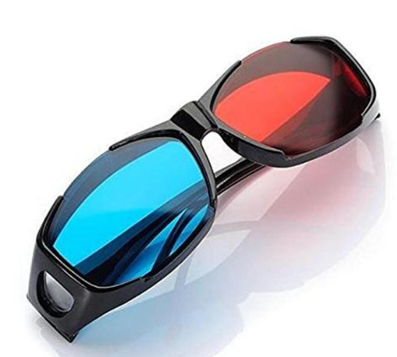 high Quality-Plastic Anaglyphic Blue&Red TV Movie 3D Glasses 3D Vision 1122.1