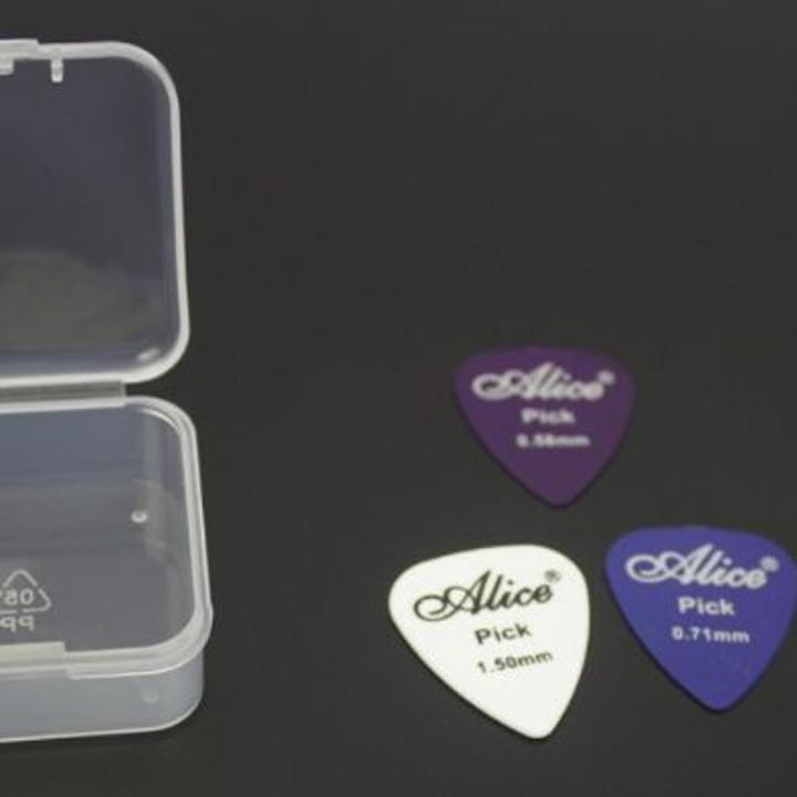 Smooth ABS Guitar Picks Plectrum 3 picks with Box