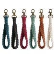 Wrist Cotton Rope Key Chain Boho Macrame Wristlet Lanyard Keychain for Women Key Bracelet Key Holder Couple Girl Gifts.