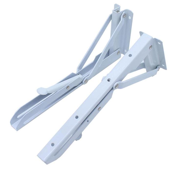 2Pcs Triangle Table Bench Folding Shelf Bracket Wall Mount Support ...