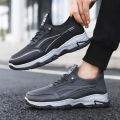 Spring and summer new men's shoes trend, sporty style, casual single shoes, foreign trade thick-soled outdoor hiking shoes, walking men's shoes.