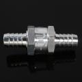 Aluminium Fuel Non Return Check Valve One Way Petrol 6/10/12MM Optional. 