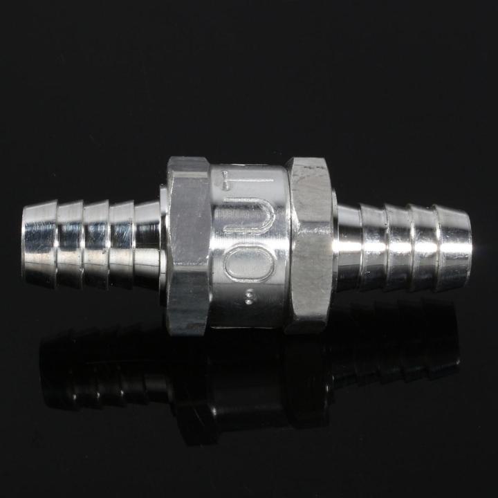 Aluminium Fuel Non Return Check Valve One Way Petrol 6/10/12MM Optional