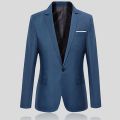 Men Blazers Slim Autumn Suit Blazer Business Formal Party Male Suit One Button Lapel Casual Long Sleeve Pockets Top Plus Size. 