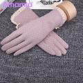 Women Gloves Elastic Summer Women Touch Screen Sunblock Gloves.