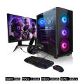 Intel Core i7 RAM 8GB HDD 500GB SSD 120GB Graphics 4GB (Internal + External) 64 Bit With 22 Inch Monitor RGB Gaming PC New Full Desktop Computer. 