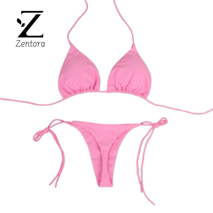 【Exclusive】 Zentora Women Swimwear Comfortable G-String Set