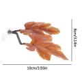 Fish Tank Landscaping Leaf Aquarium Plant Betta Fish Plant Leaf Simulation Leaves with Suction Cup for Fish Tank Aquariums.