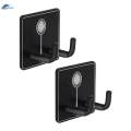 2x Wall Mounted Racket Rack Portable Wall Hook Metal Badminton Racket Hook.