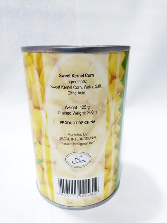 Canned  Kernel Sweet Corn 425g