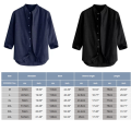 Pullover Style Men's Tops Soft Texture 3/4 Sleeve Printed Design Striped Shirt Breathable Fabric Loose Fit Sleeve Shirt for Wear Streetwear Males Casual Outing Fashion Statement.