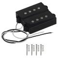 Pb P Bass Pickup Humbucker Pickup For 4 String P Bass Replacement Bass Guitar Part, Black. 